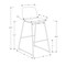 Monarch Specialties Office Chair, Bar Height, Standing, Computer Desk, Work, Pu Leather Look, Metal, Black, Contemporary I 7754 - alternate 5